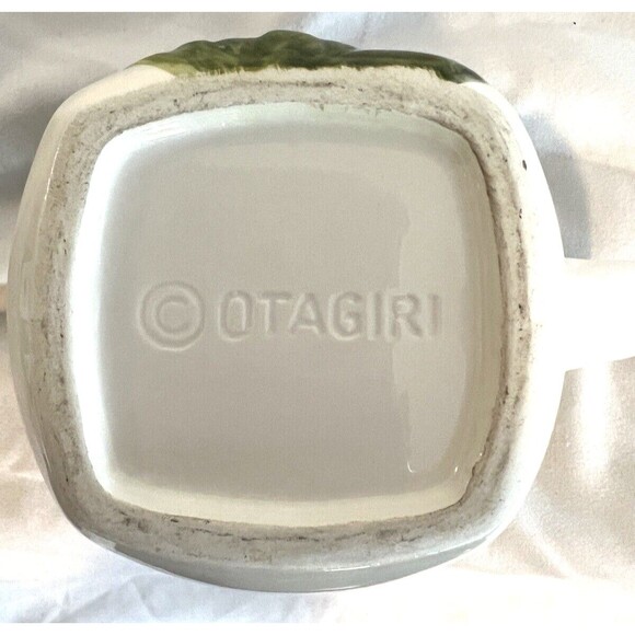 Vintage Otagiri Japan Mugs birds of paradise Tiki Coffee Cups square bottom MCM - Picture 5 of 7